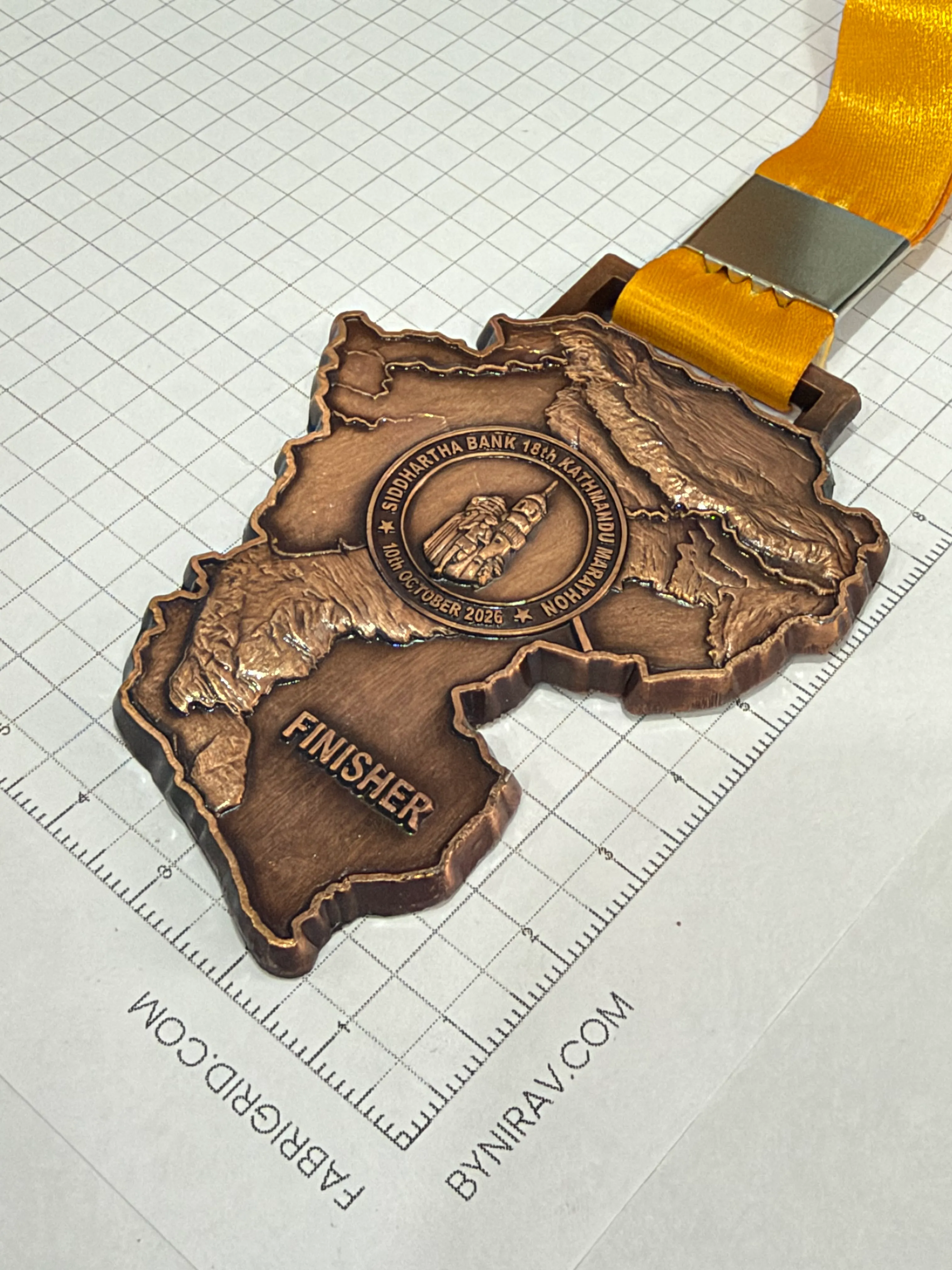 18th Kathmandu Marathon medal